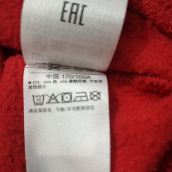 Gap Ladies Size Large Red Fleece Lined Round Neck Straight Fit Sweat Top - Picture 9 of 14
